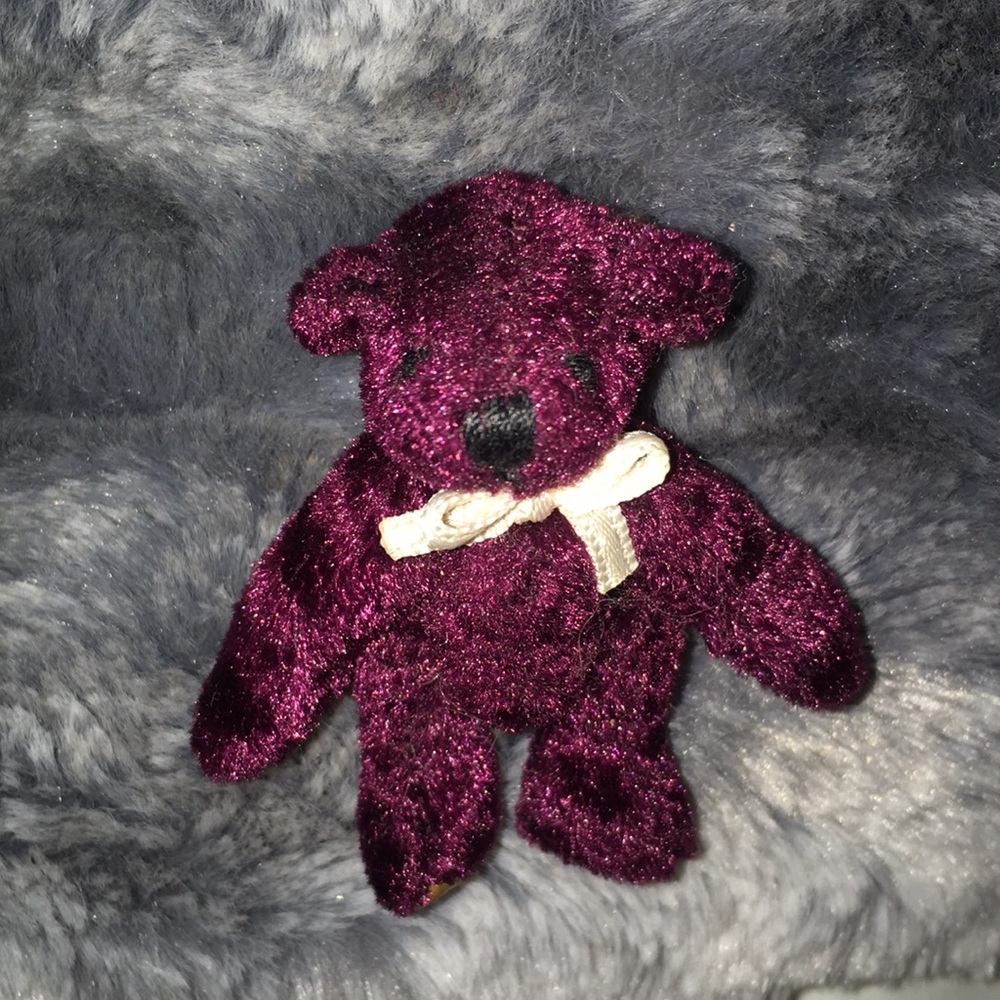 Maroon Bear Pin